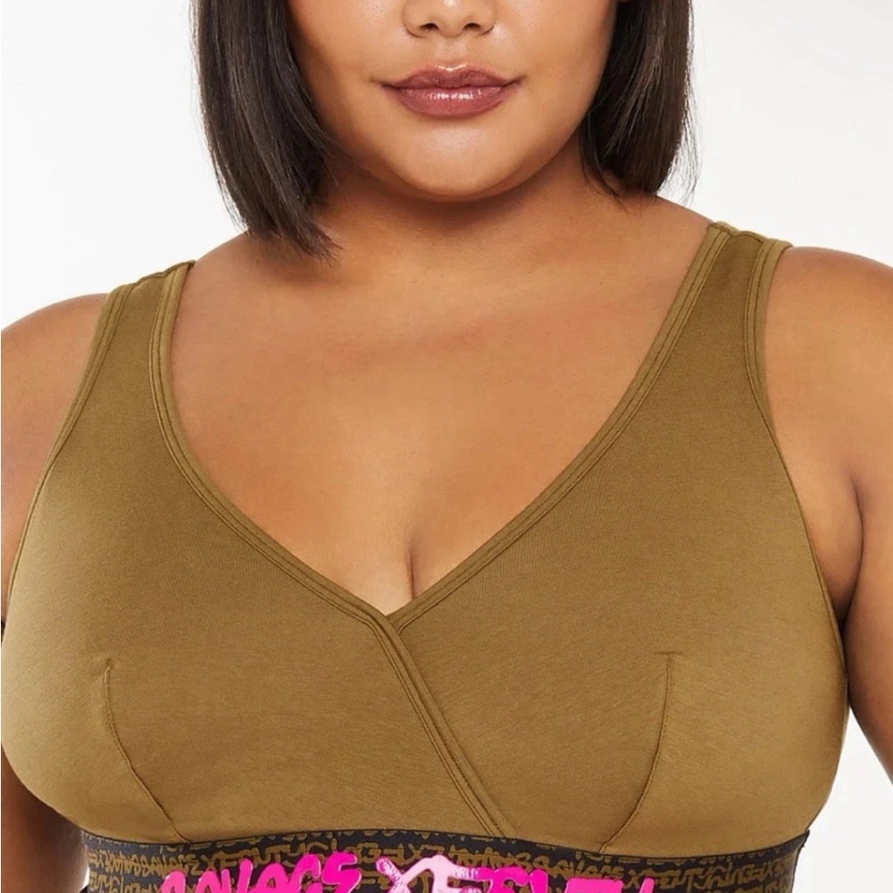 Savage X Fenty military green bralette size 2x